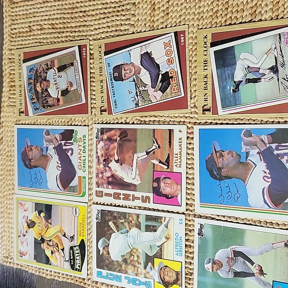 1981 to 87 baseball cards